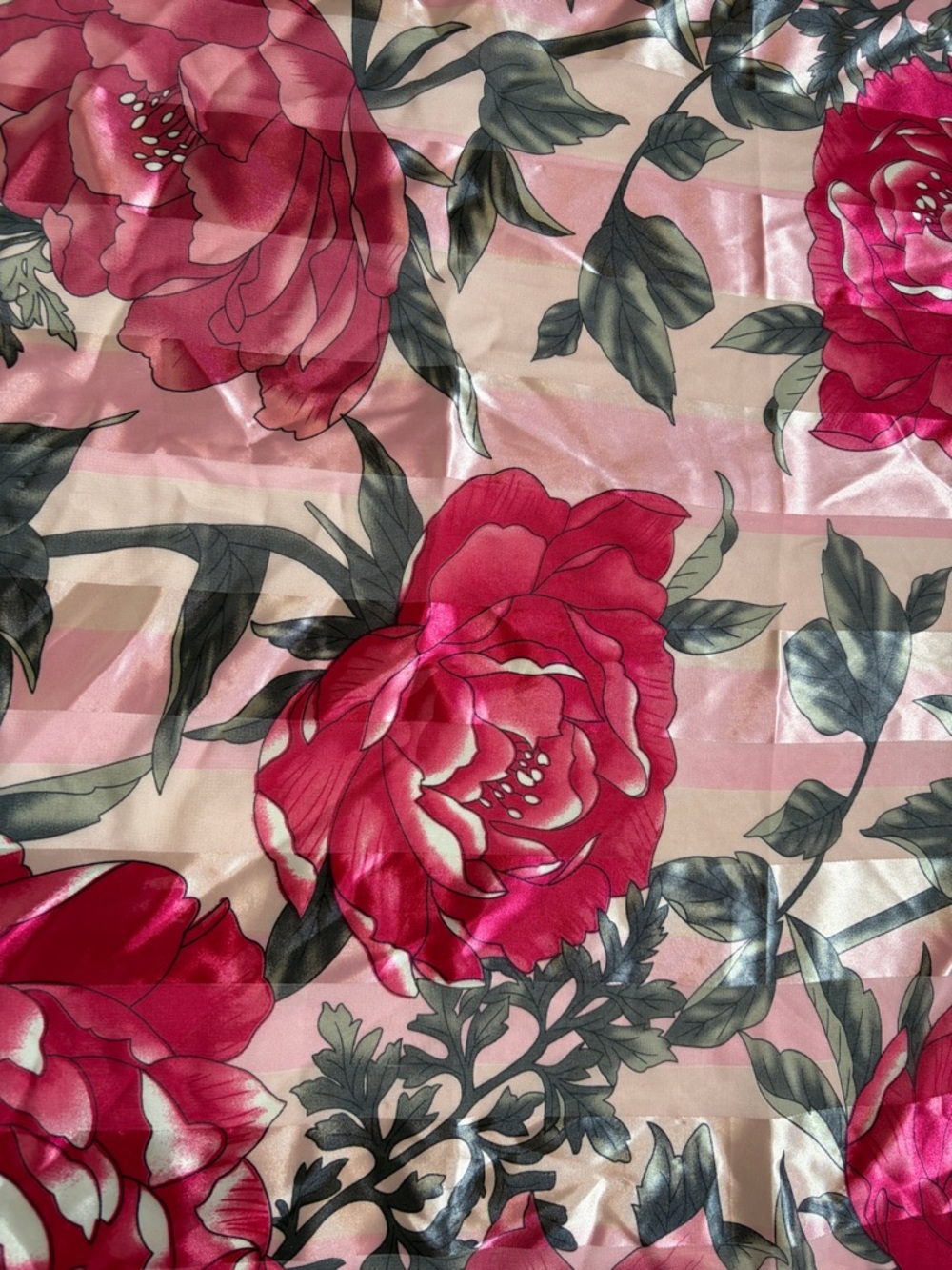 Juicy Couture Floral Scarf Peony Pink Square - Picture 5 of 10